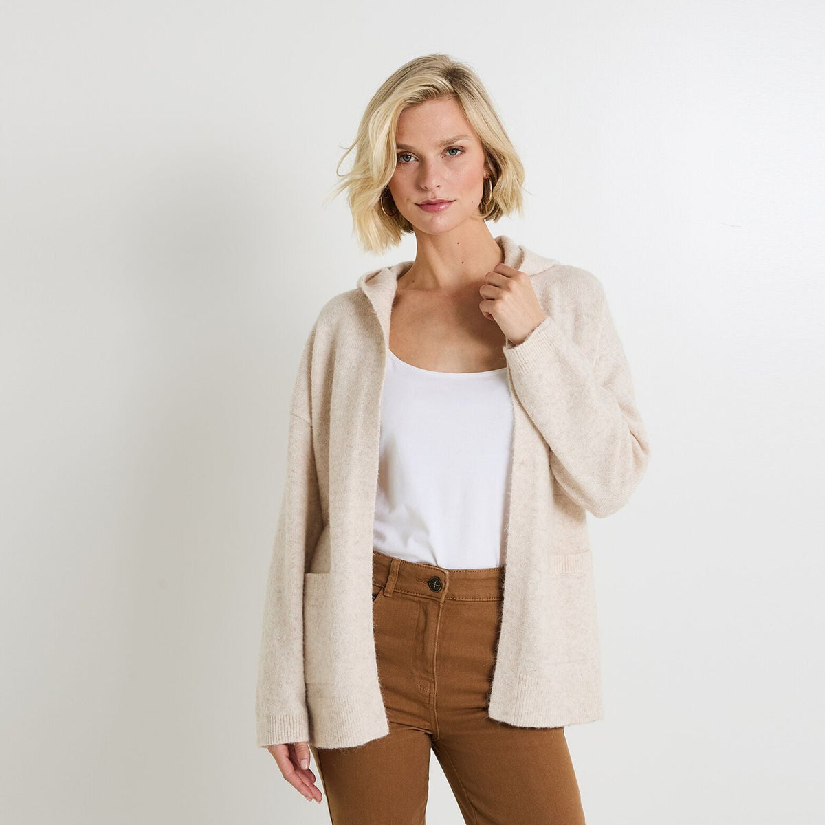 Gilet à capuche femme - 1