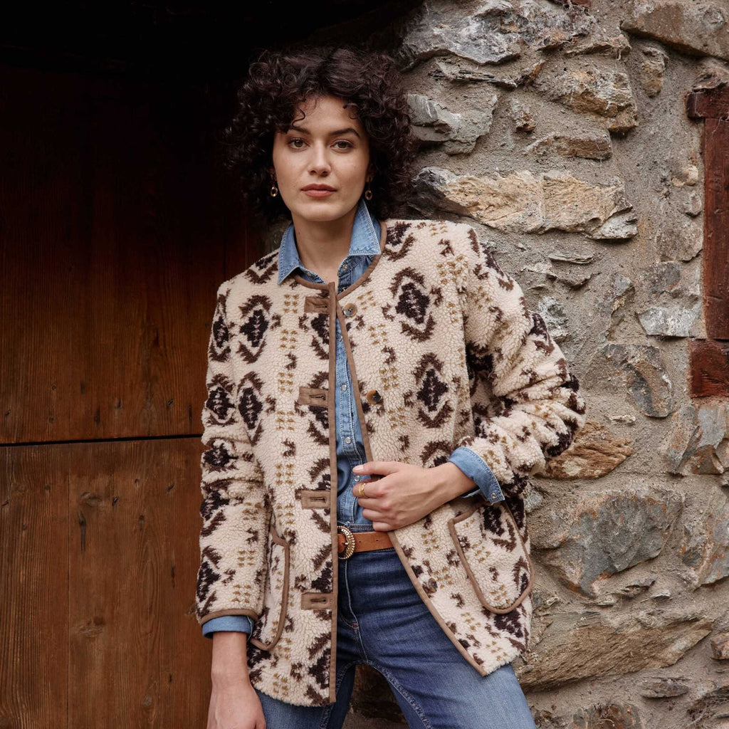 Manteau bouclette femme - 1