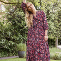 Robe longue imprimée femme - 1