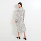 Robe col V manches femme - 2