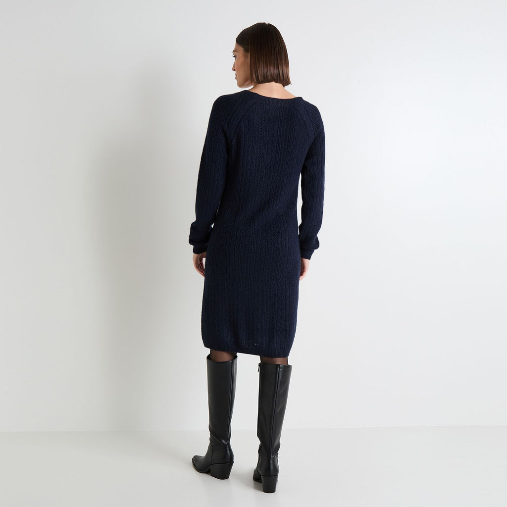 Robe pull col rond femme - 2