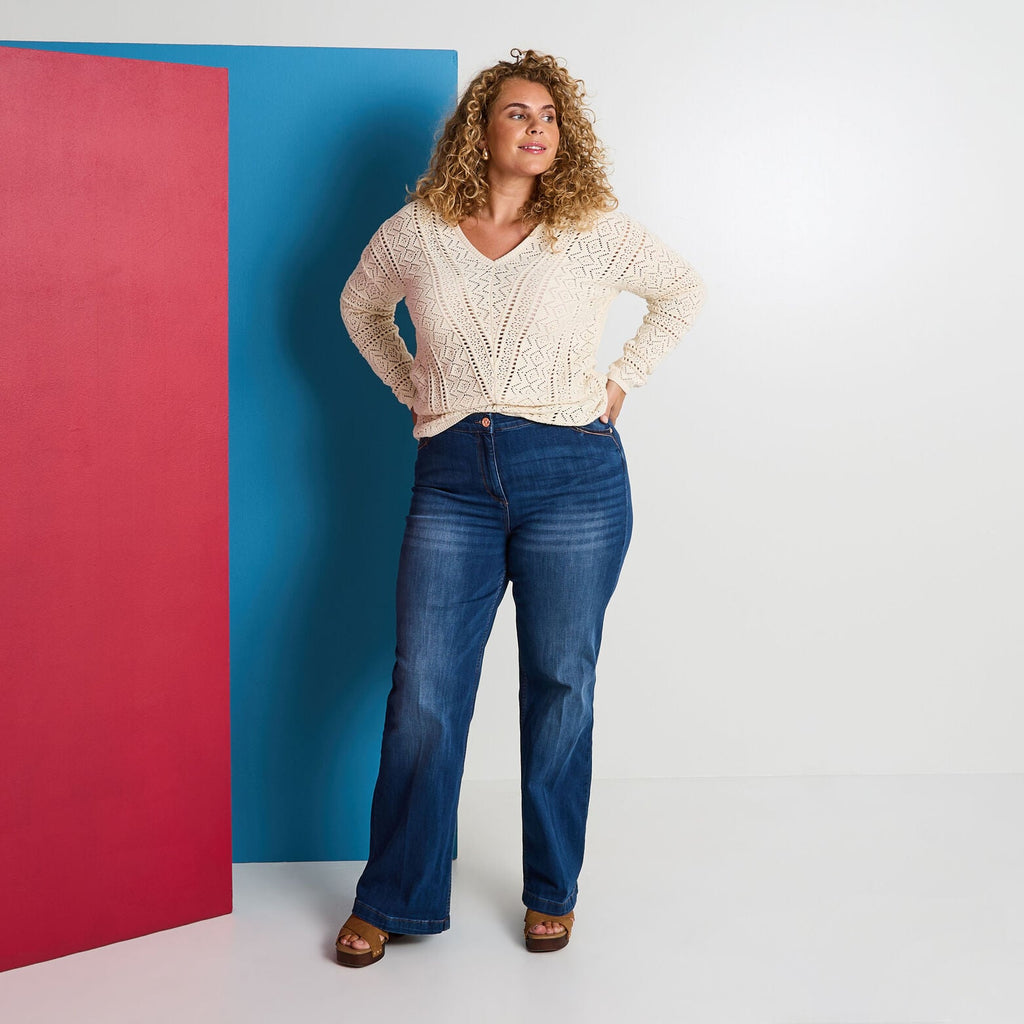 Jean flare WOODSTOCK F02 femme - 1