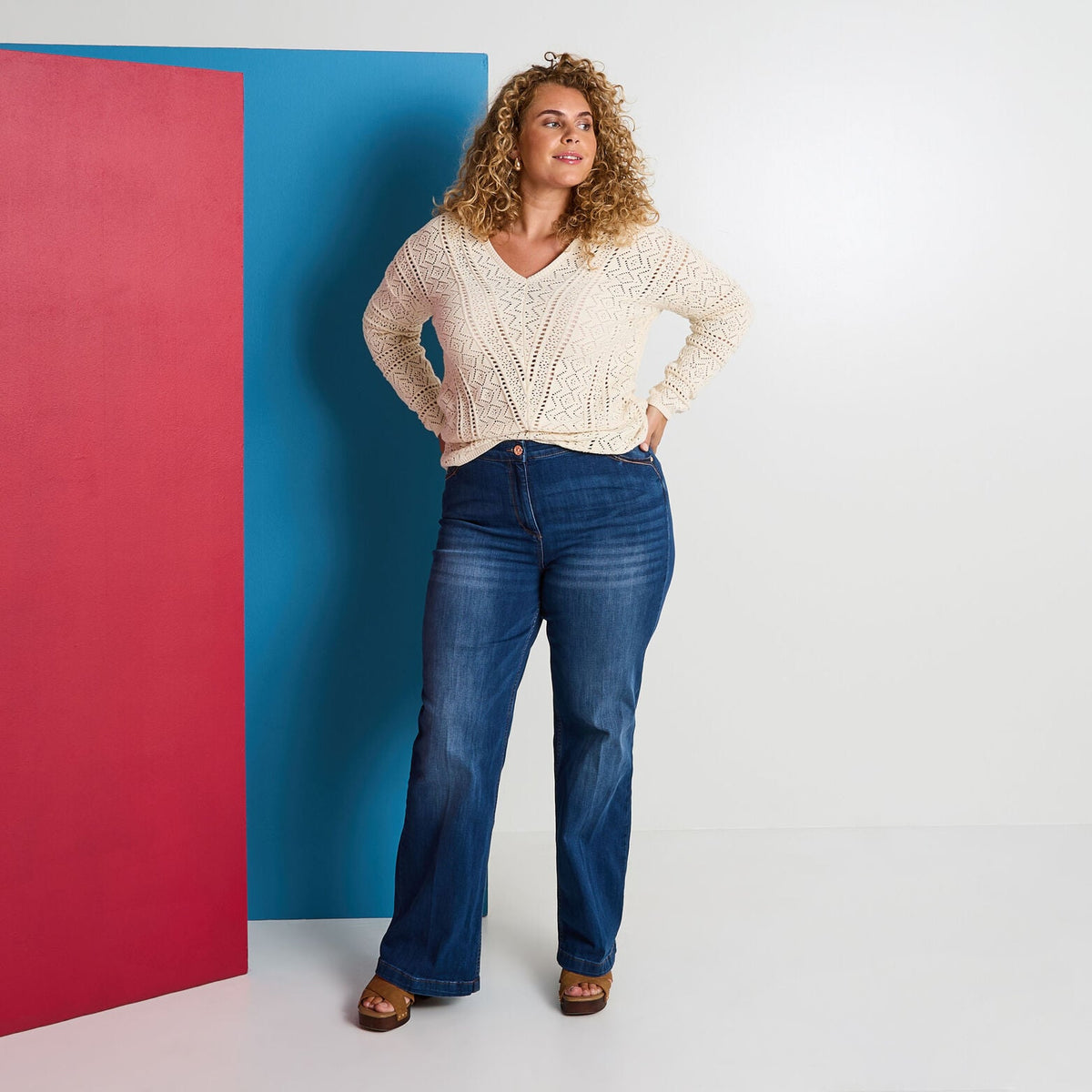 Jean flare WOODSTOCK F02 femme - 1