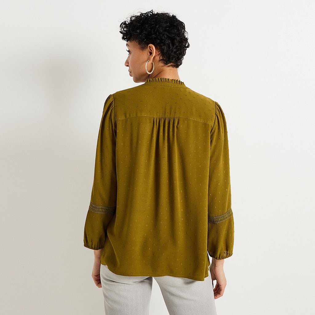 Chemisier plumetis femme - 2