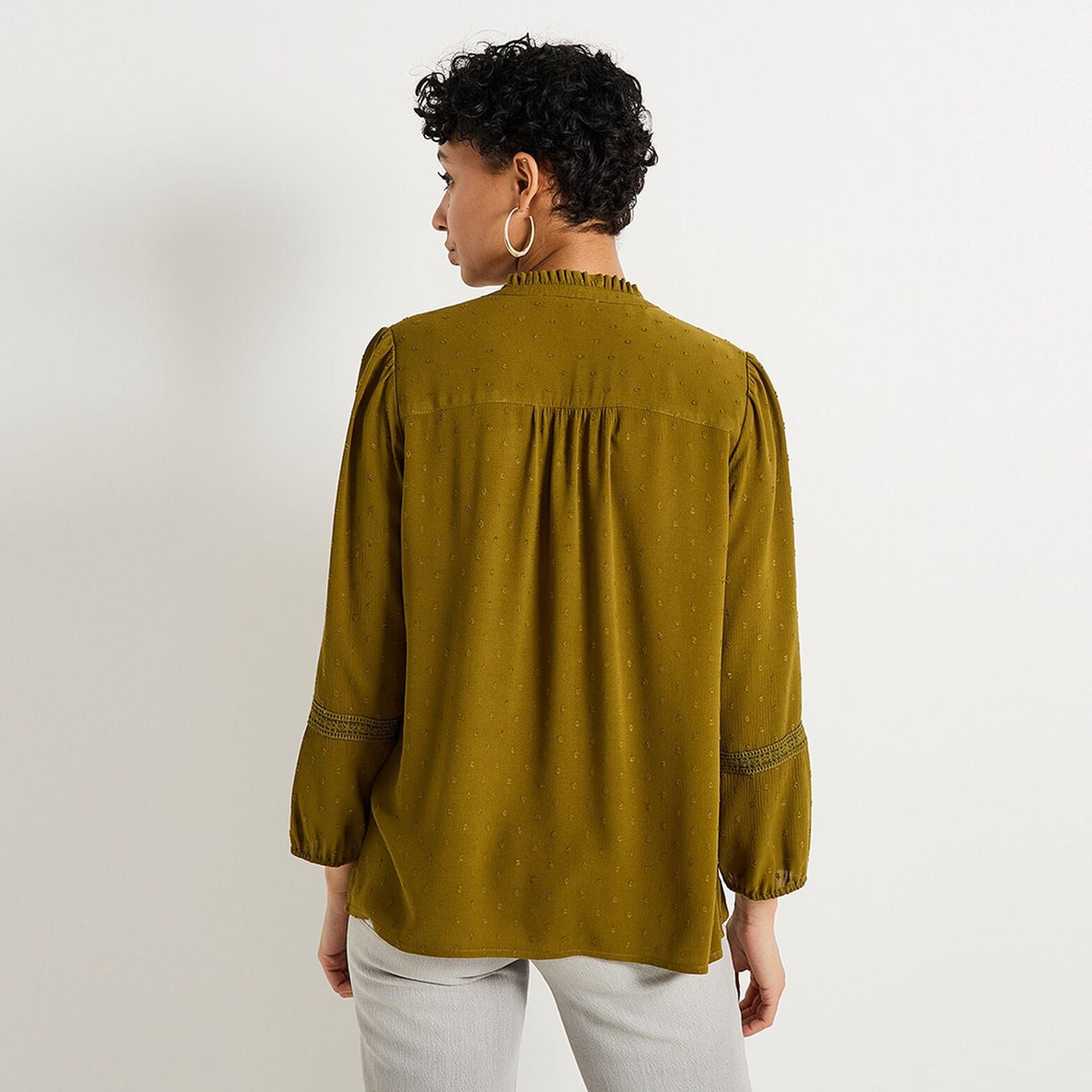 Chemisier plumetis femme - 2