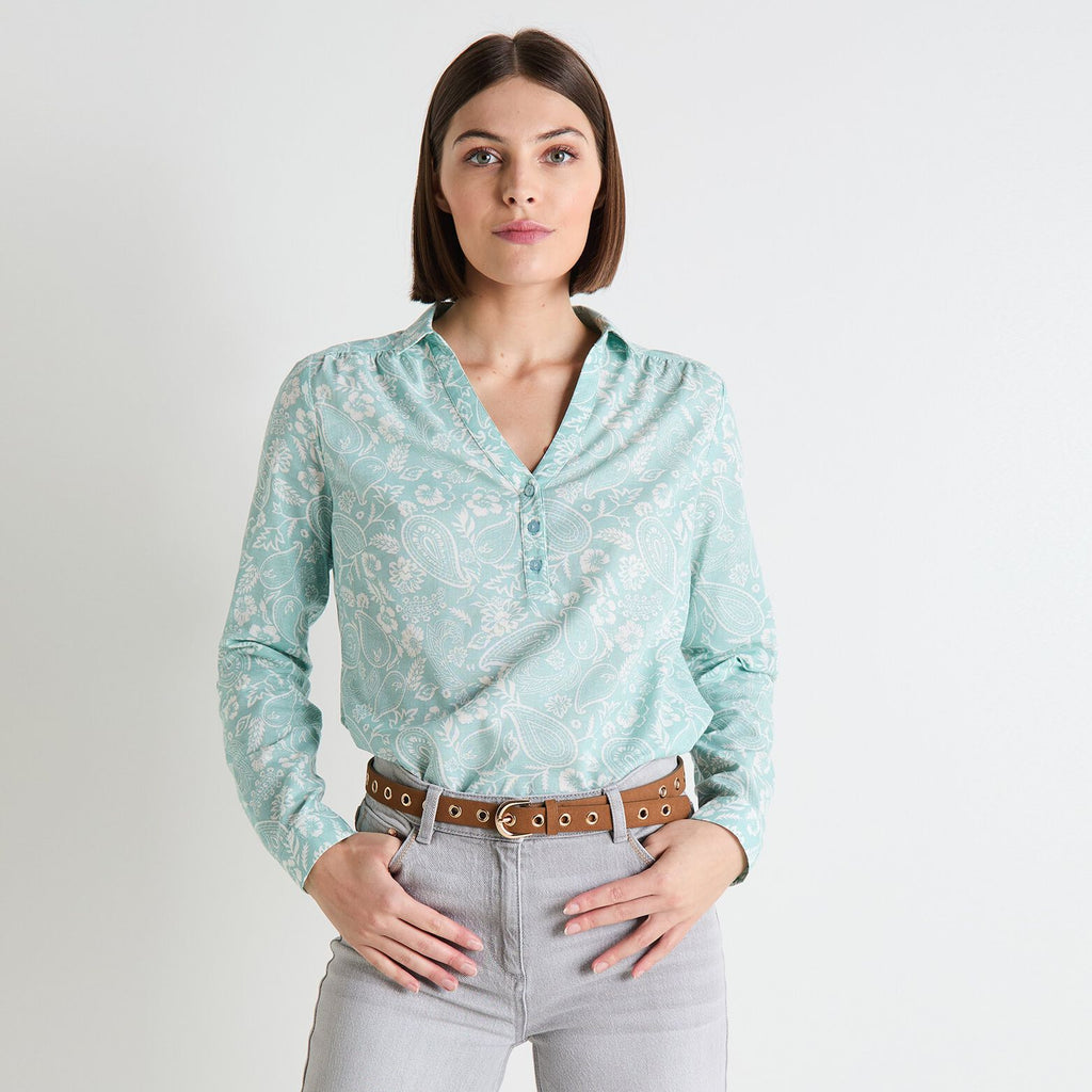 Blouse col chemise femme - 1