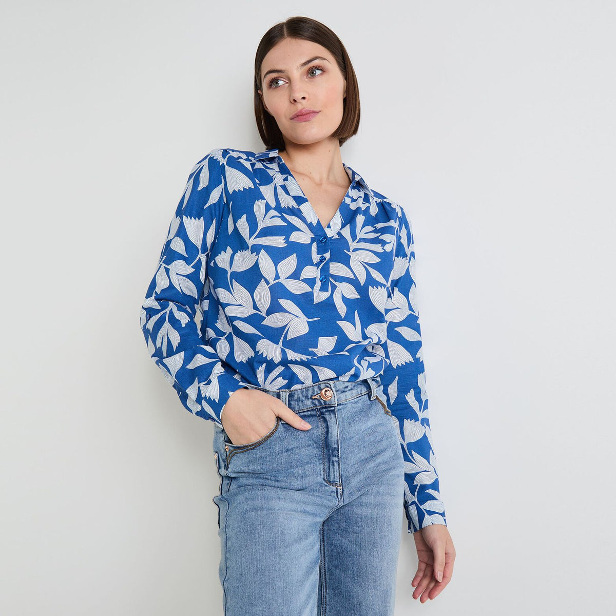 Blouse col chemise femme - 1