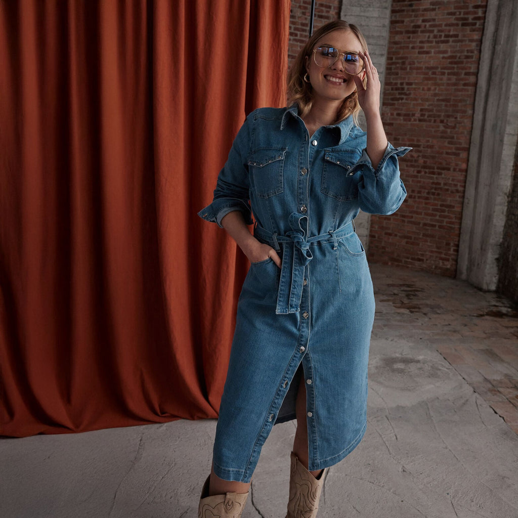 Robe en denim femme - 1