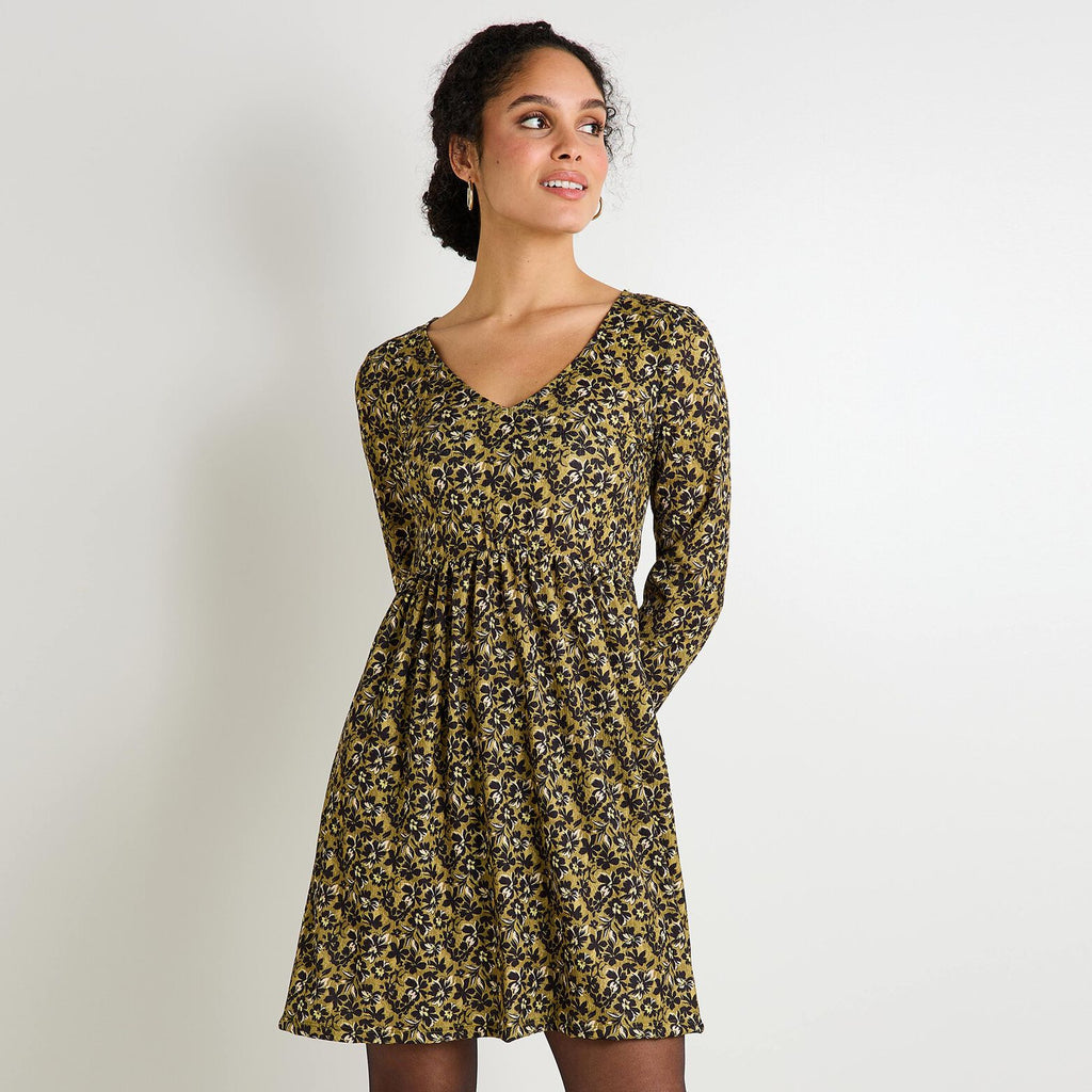 Robe maille imprimée femme - 1