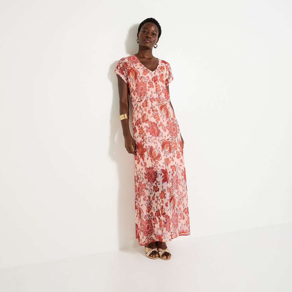 Robe imprimé fleuri femme - 1