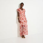 Robe imprimé fleuri femme - 1
