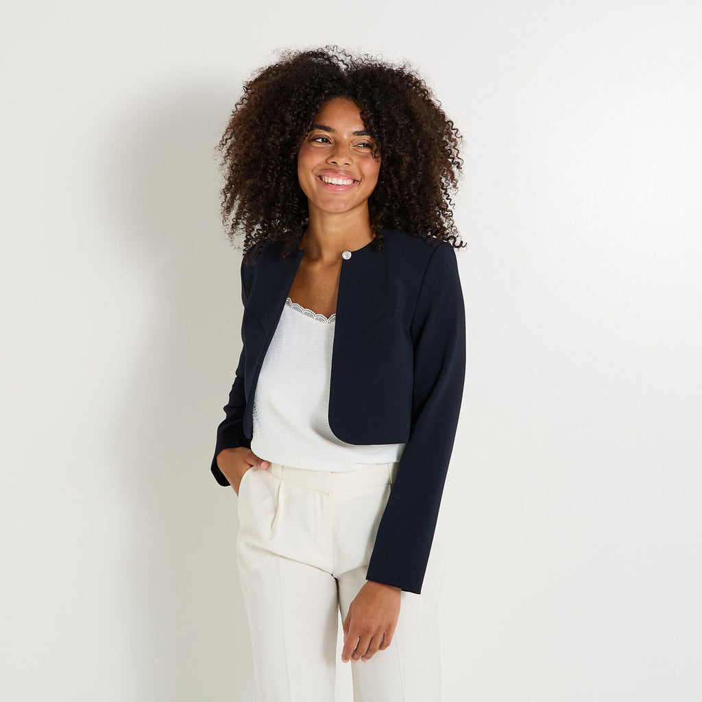 Veste col rond femme - 1