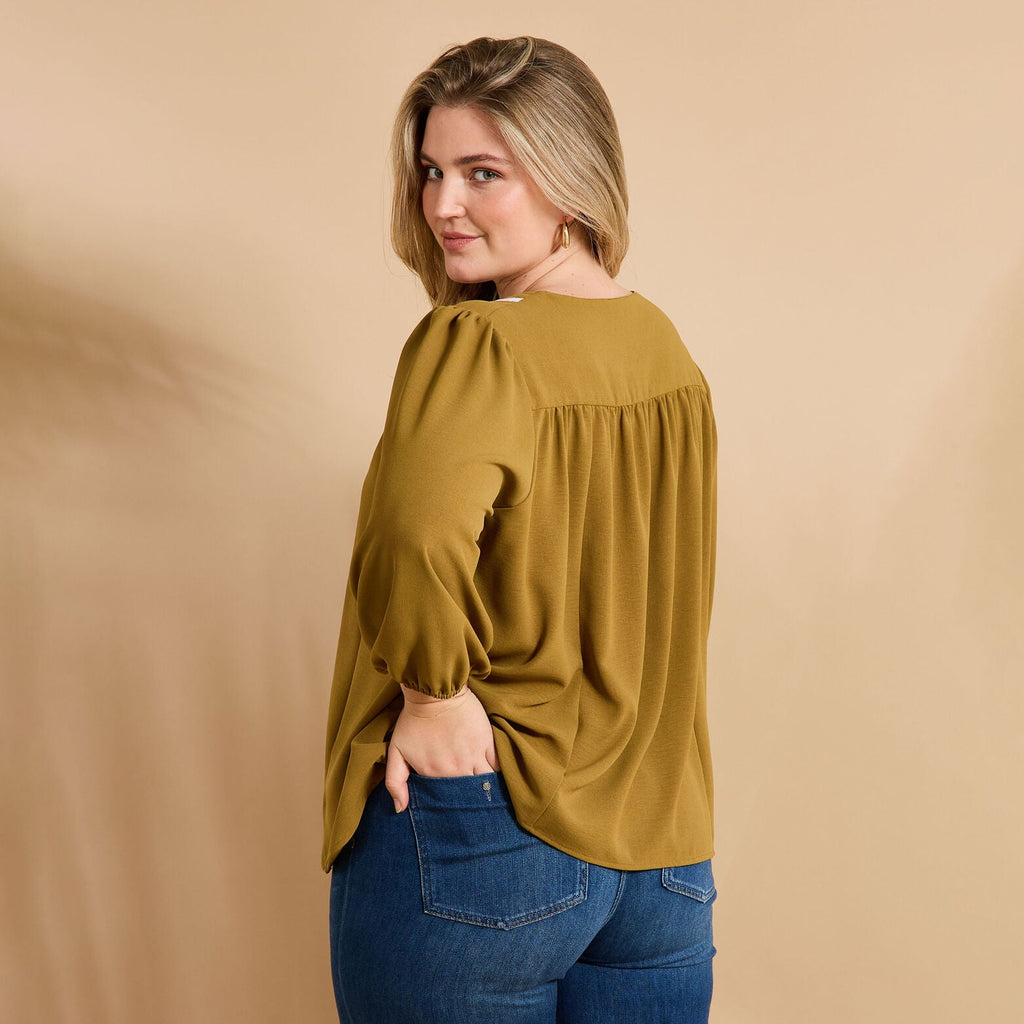 Blouse col V femme - 2