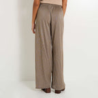 Pantalon plissé effet brillant femme - 2
