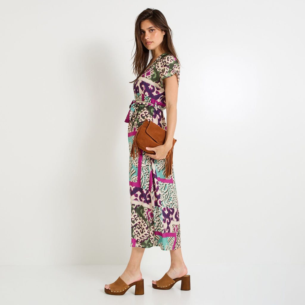 Robe longue imprimée femme - 1