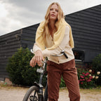 Pantalon velours à revers femme - 1