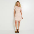 Robe courte en maille ajourée - 1