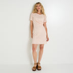 Robe courte en maille ajourée - 1