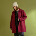Manteau mi-long avec boutons femme - 1