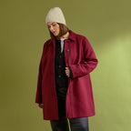 Manteau mi-long avec boutons femme - 1