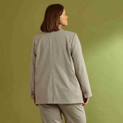 Blazer à carreaux femme        - 2