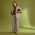 Pantalon à carreaux femme - 1