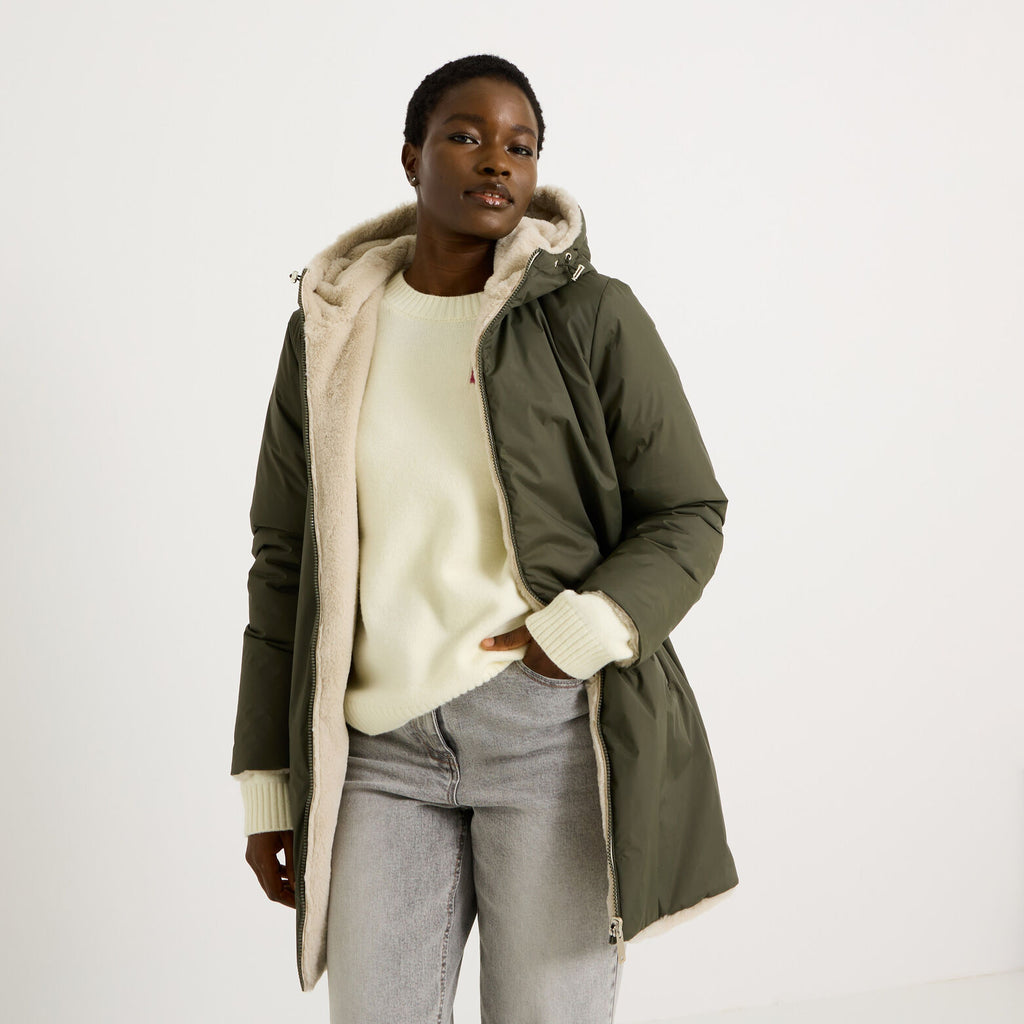 Parka mi-longue réversible femme - 1