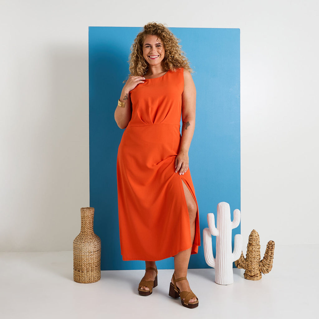 Robe longue chic satinée - 1