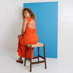 Robe longue chic satinée - 2