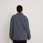 Manteau imprimé pied-de-poule femme - 2