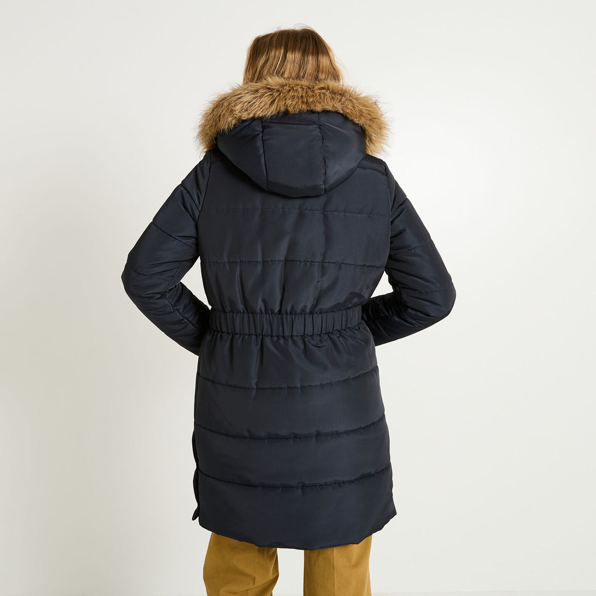 Doudoune longue à capuche amovible femme - 2