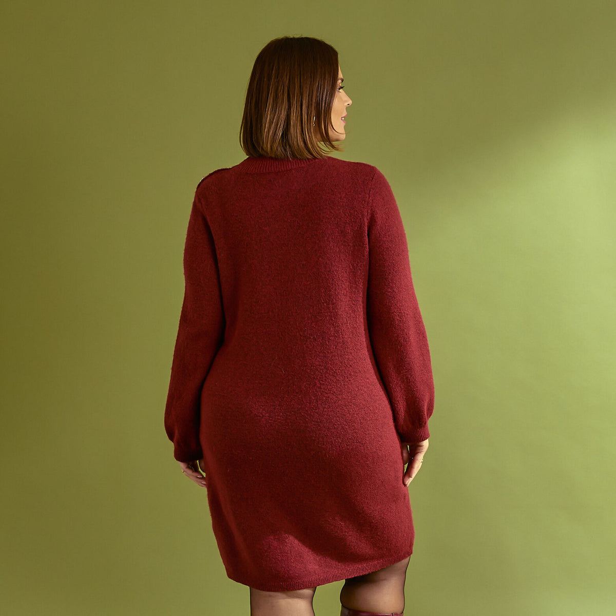 Robe pull col montant  - 2