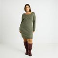 Robe pull fils brillants - 1