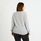 Pull col V laine et cachemire femme - 2