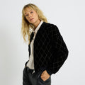 Bomber en velours femme - 1