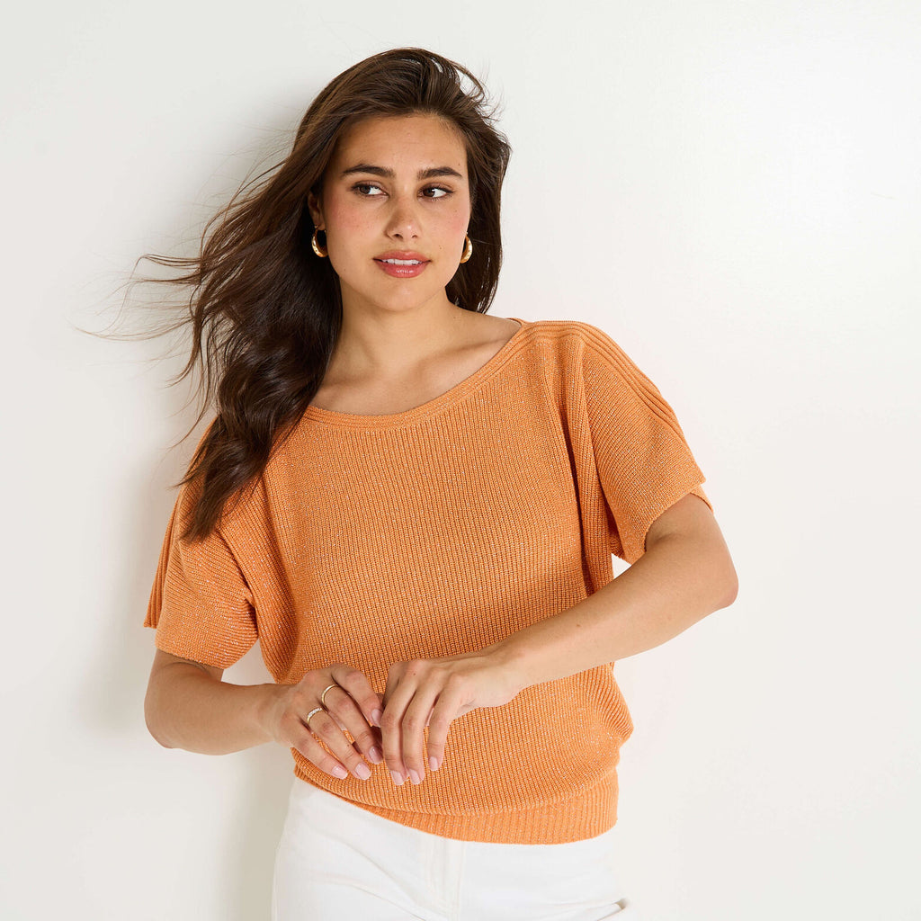 Pull manches courtes femme - 1