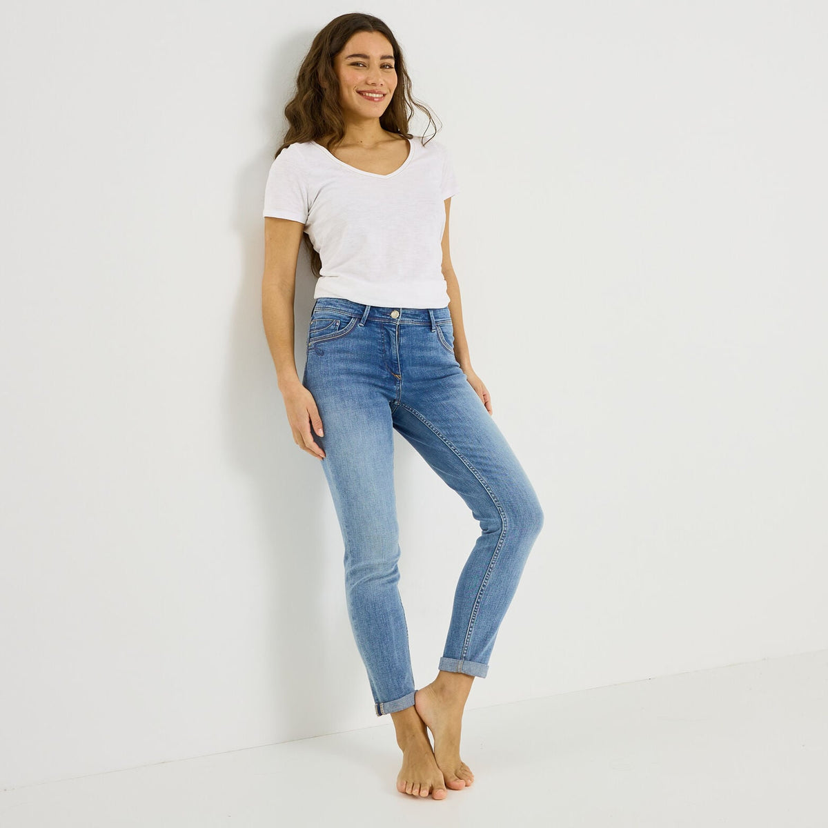 Jean slim raccourci TOKYO R01 femme - 1