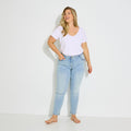 Jean slim raccourci TOKYO R01 femme - 1