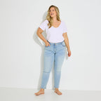 Jean slim raccourci TOKYO R01 femme - 1