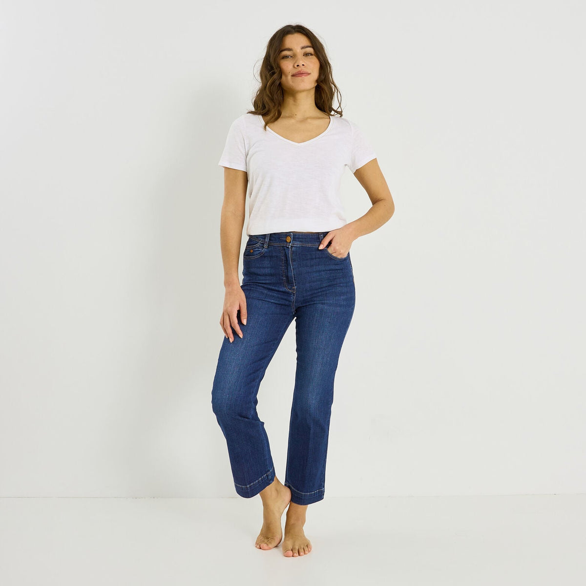 Jean bootcut raccourci TROPEZ RB02 femme - 1