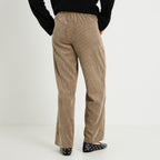 Pantalon à pont en velours femme - 2