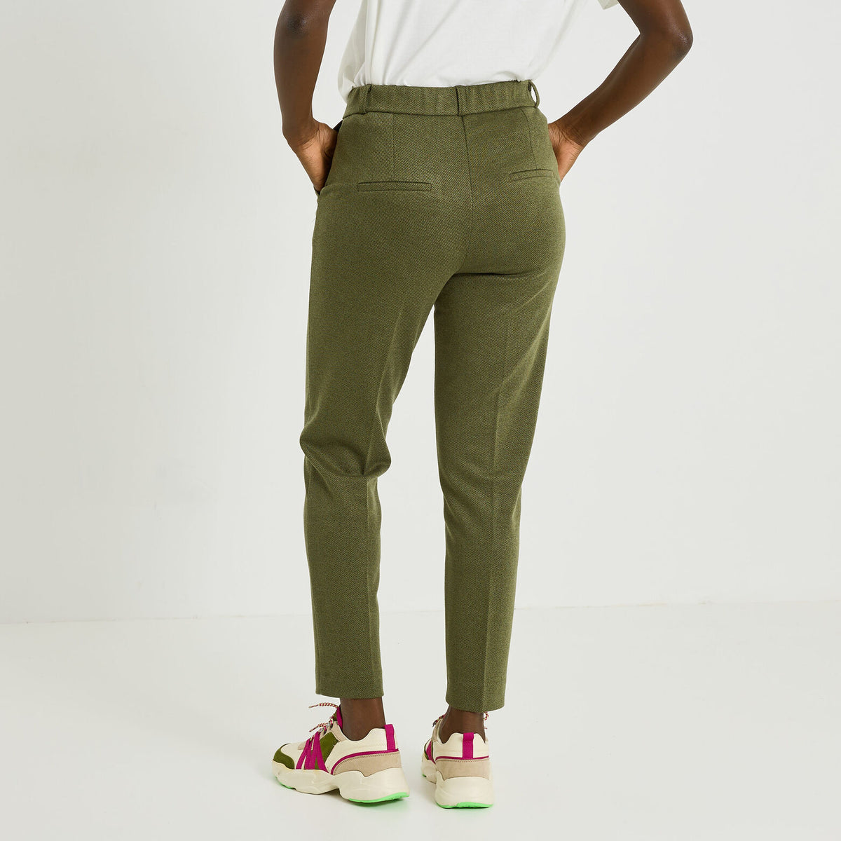 Pantalon en maille jacquard femme - 2