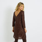Robe à sequins manches longues - 2