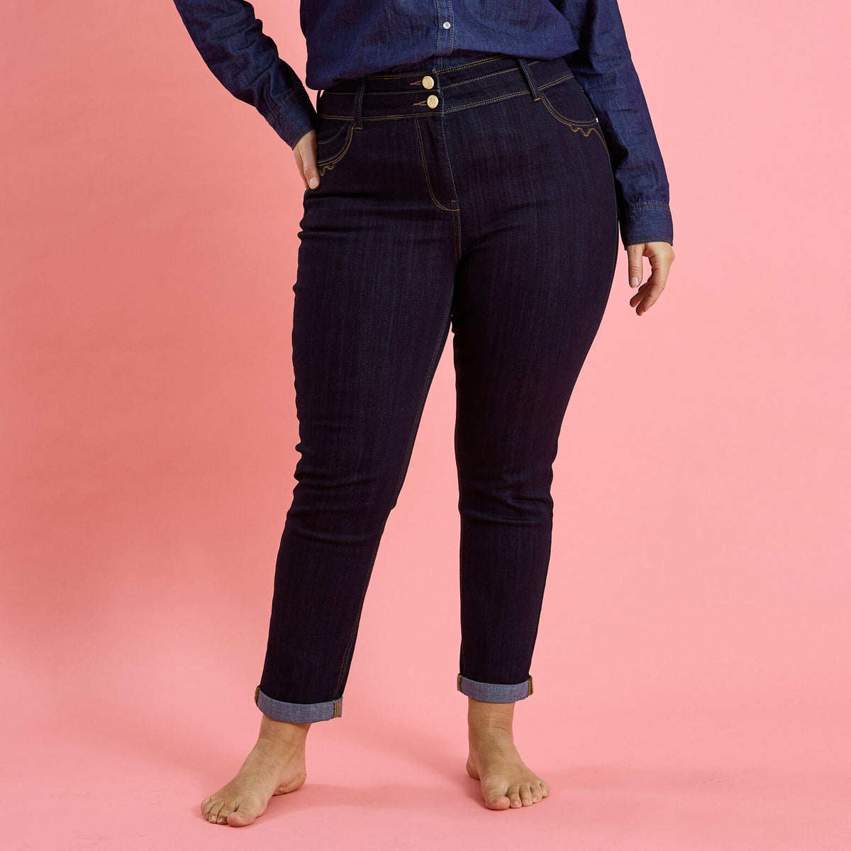 Jean slim raccourci HANOI R02 femme - 1