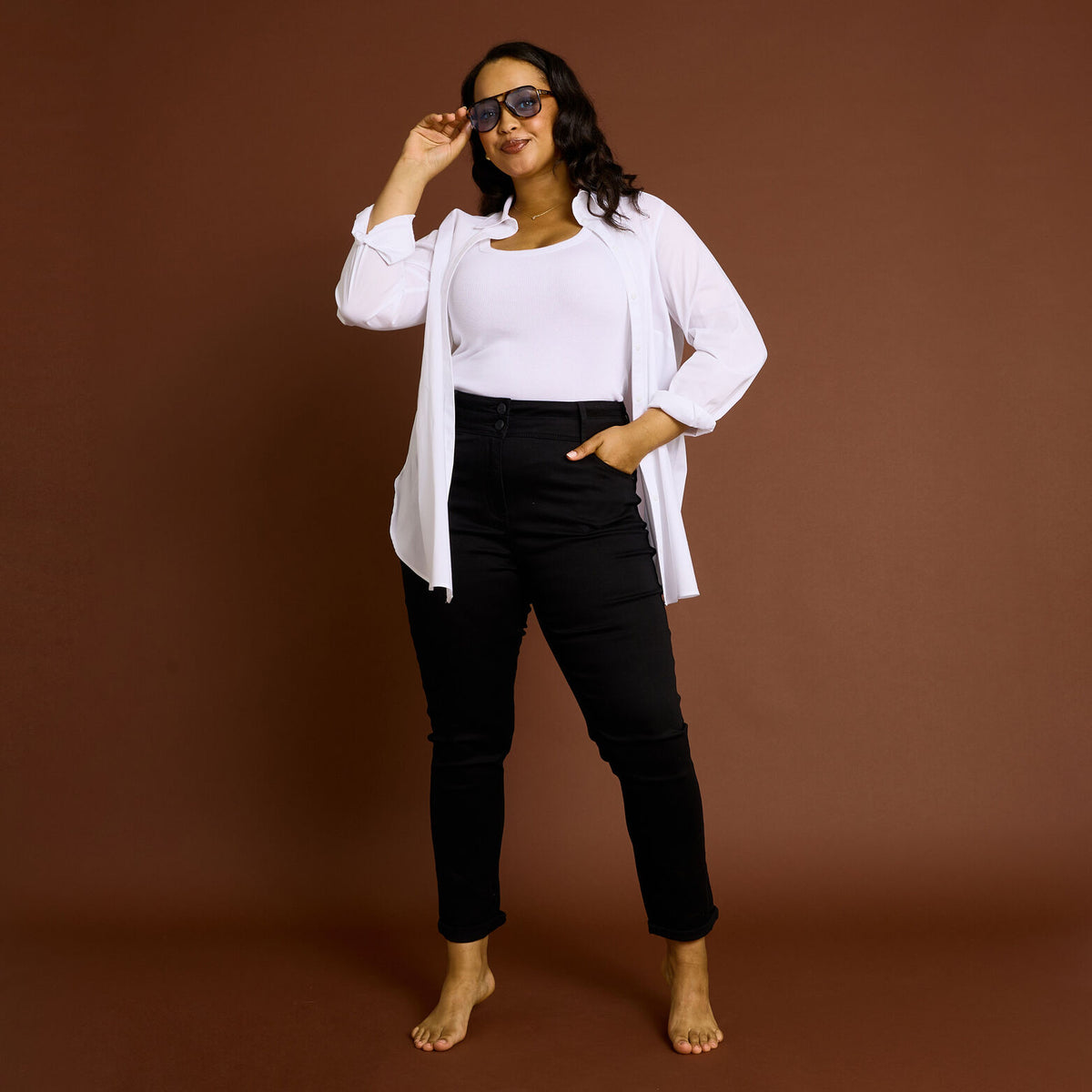 Jean slim raccourci HANOI R02 femme - 1