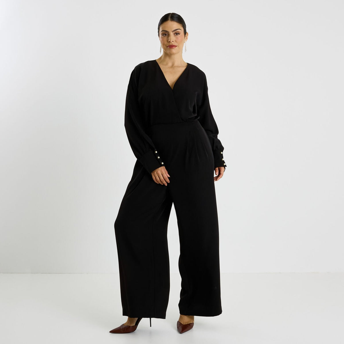 Combinaison chic fluide femme - 1