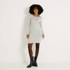 Robe pull manches longues - 1