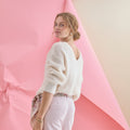 Pull fluffy 2 en 1 femme - 1