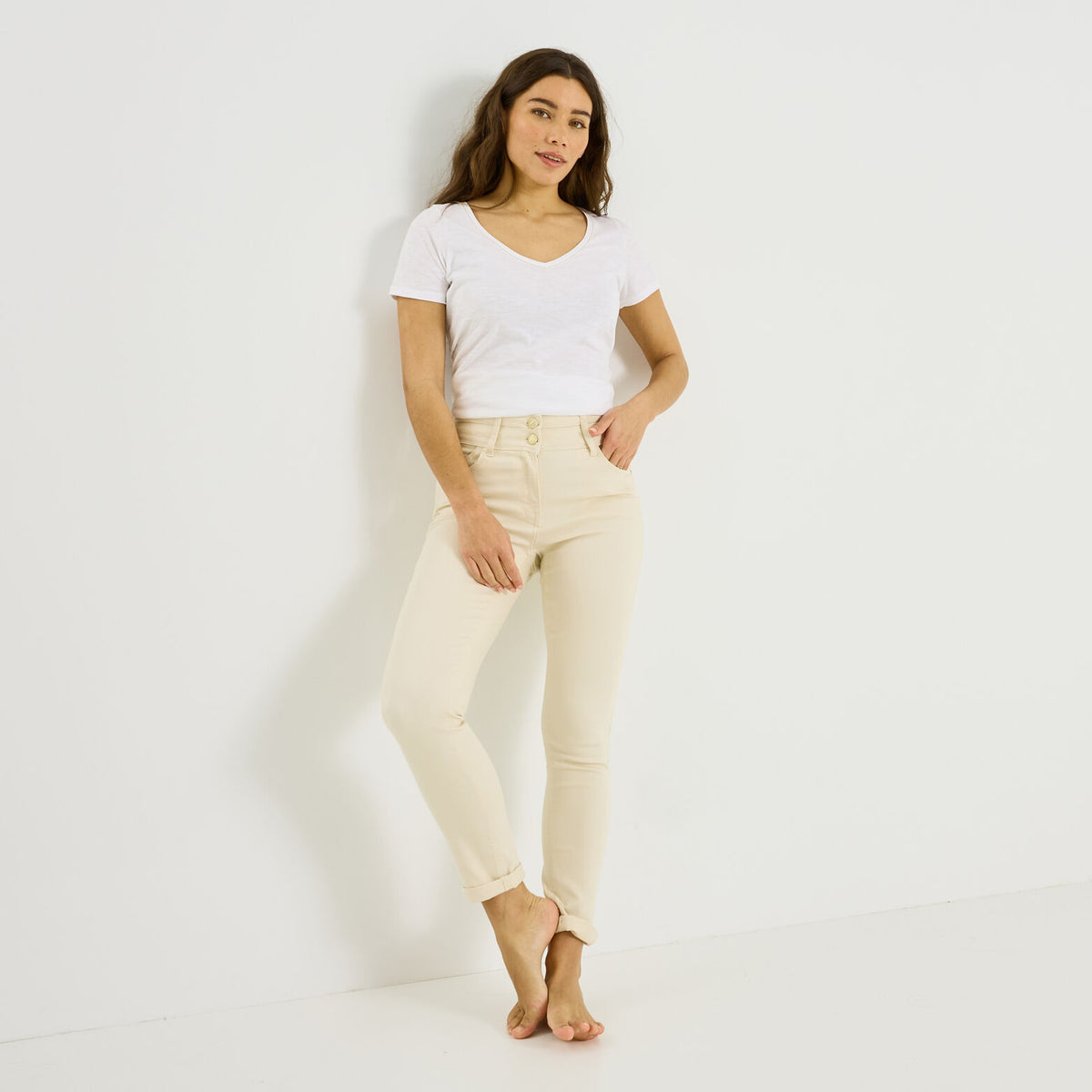 Jean slim raccourci HANOI R02 femme - 1