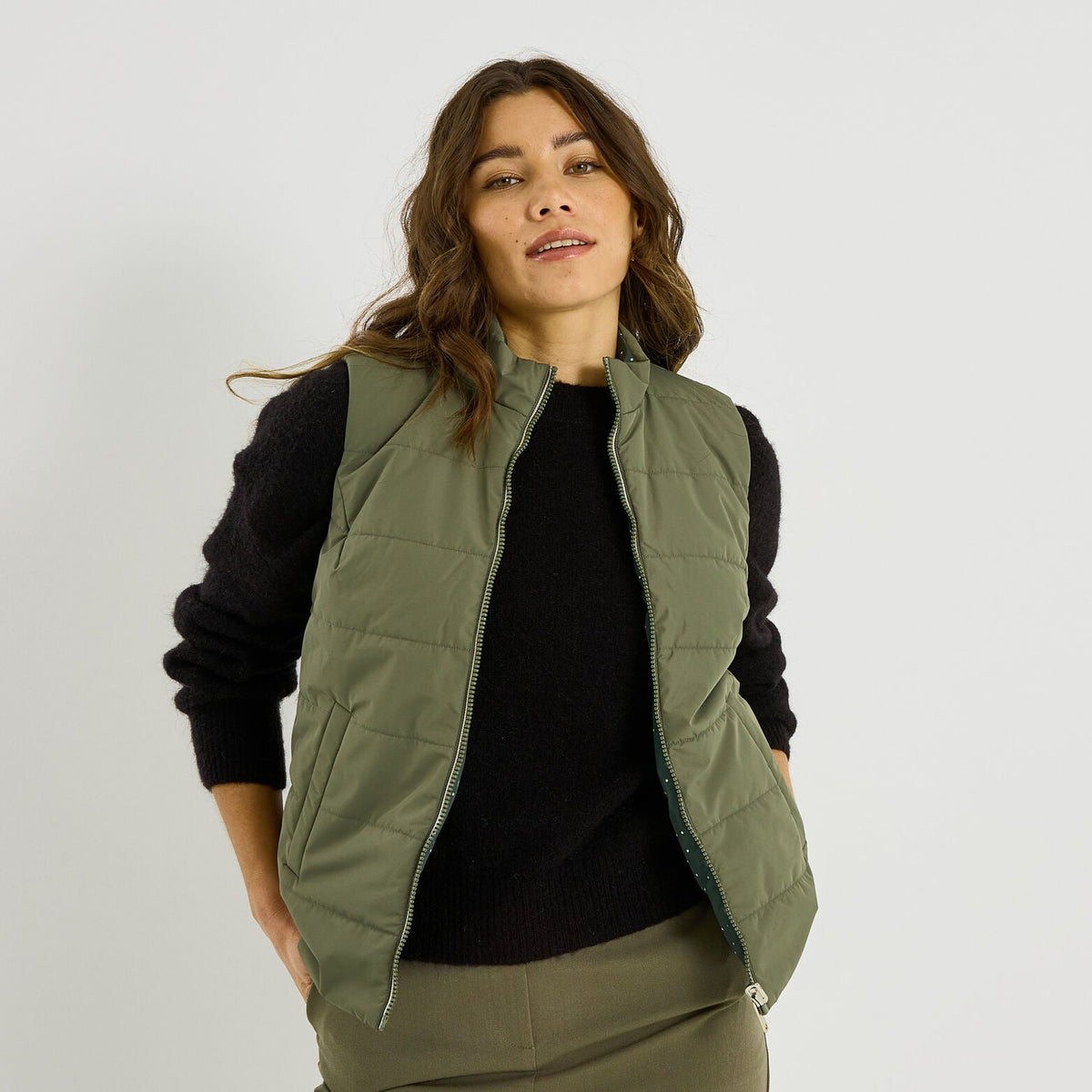 Doudoune réversible sans manches femme - 1
